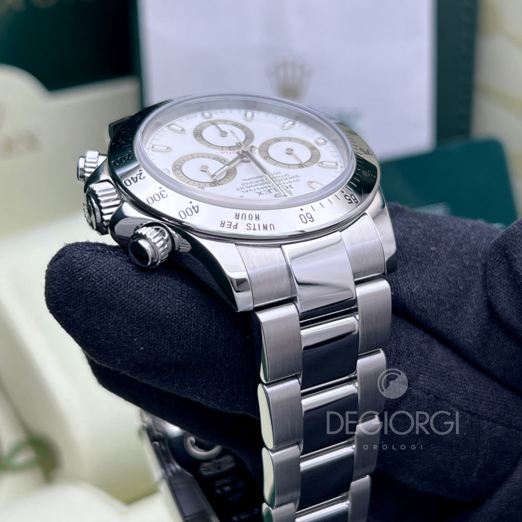 Rolex Daytona 116520 Bianco Slim Hands