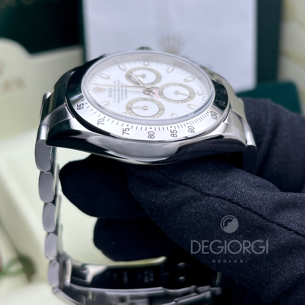 Rolex Daytona 116520 Bianco Slim Hands
