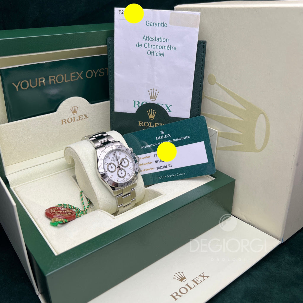 Rolex Daytona 116520 Bianco Slim Hands