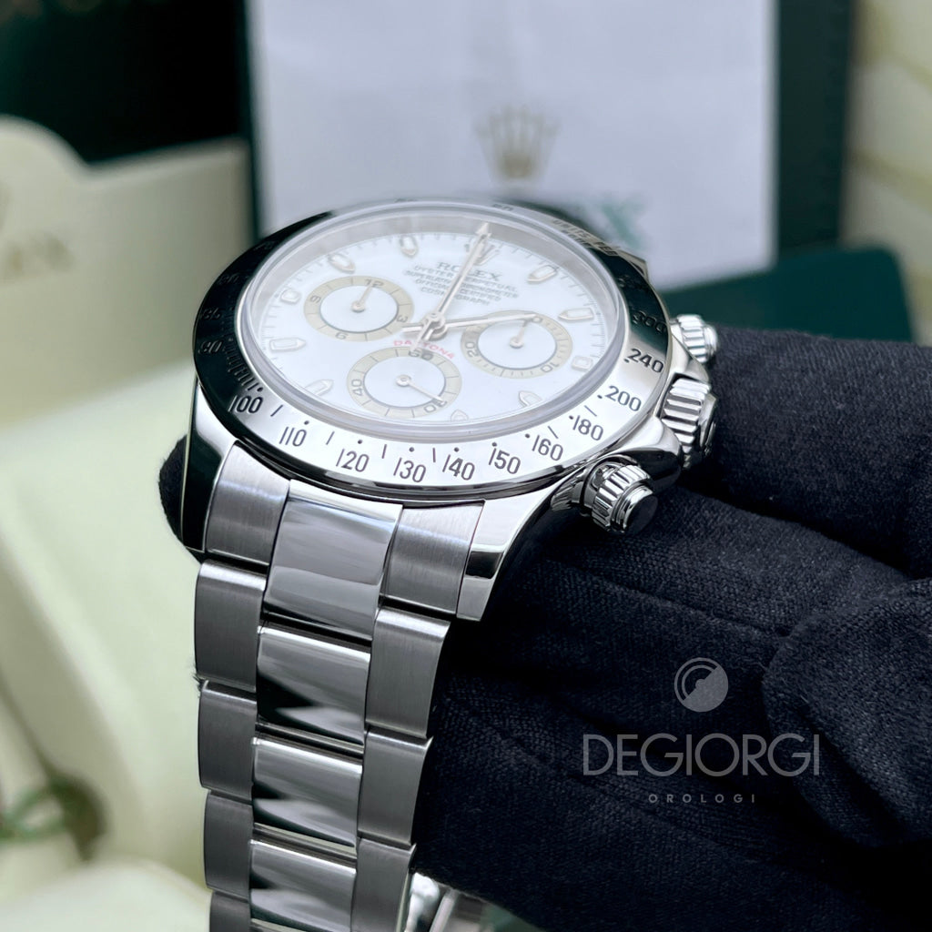 Rolex Daytona 116520 Bianco Slim Hands