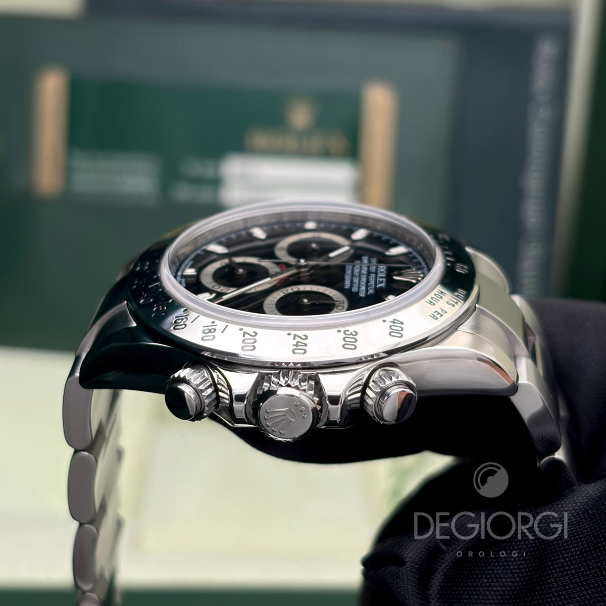 Rolex Daytona 116520 Nero RRR 40 mm Acciaio Oyster