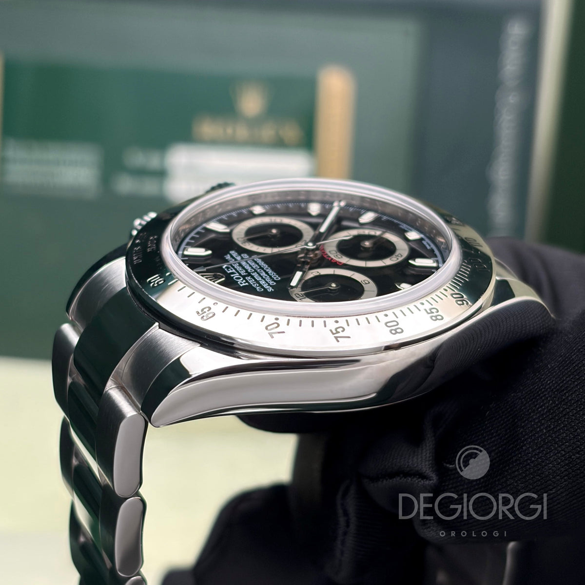 Rolex Daytona 116520 Nero RRR 40 mm Acciaio Oyster