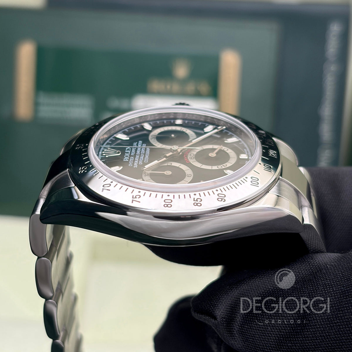 Rolex Daytona 116520 Nero RRR 40 mm Acciaio Oyster