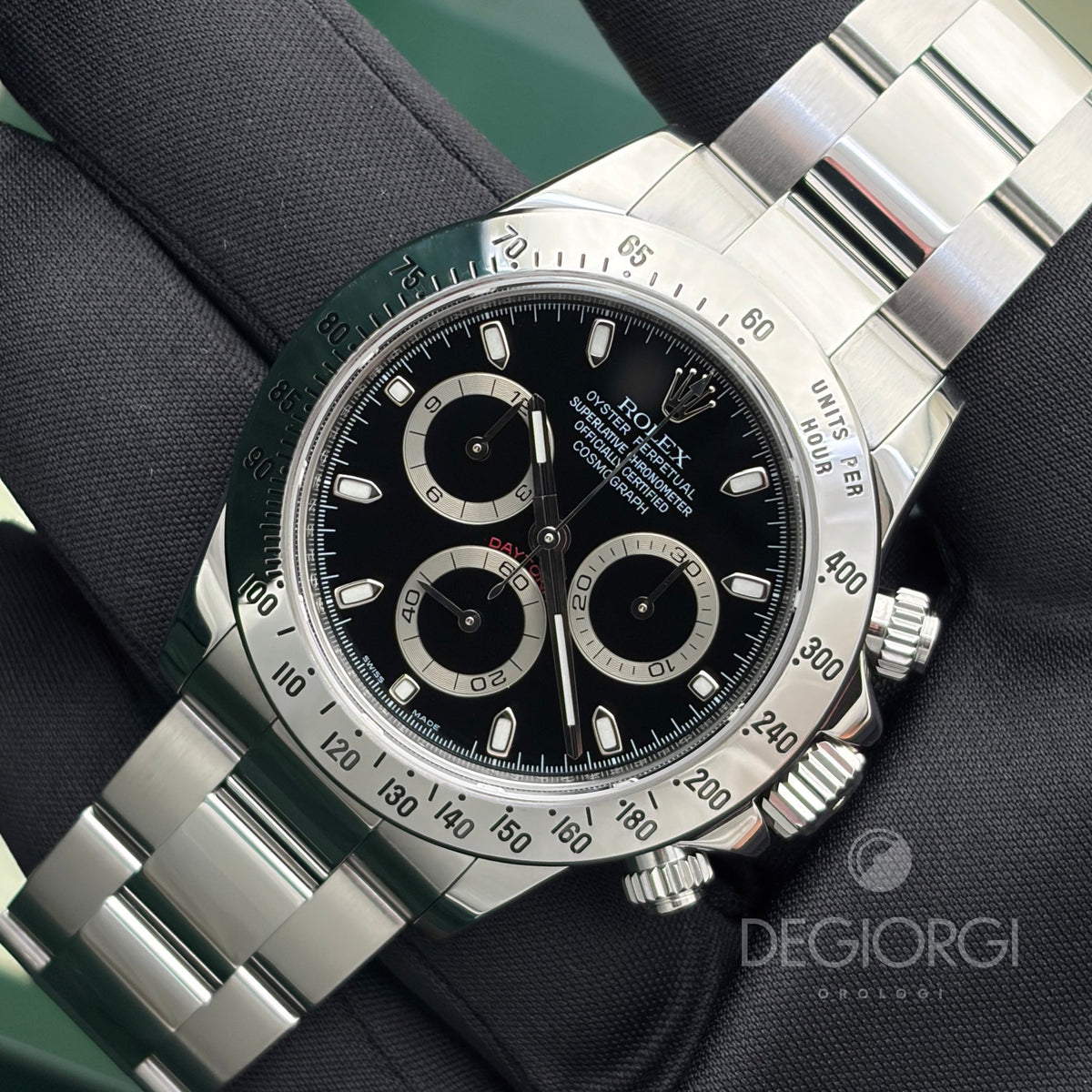 Rolex Daytona 116520 Nero RRR 40 mm Acciaio Oyster