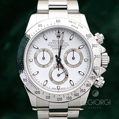 Rolex Daytona 116520 Bianco Slim Hands 2004