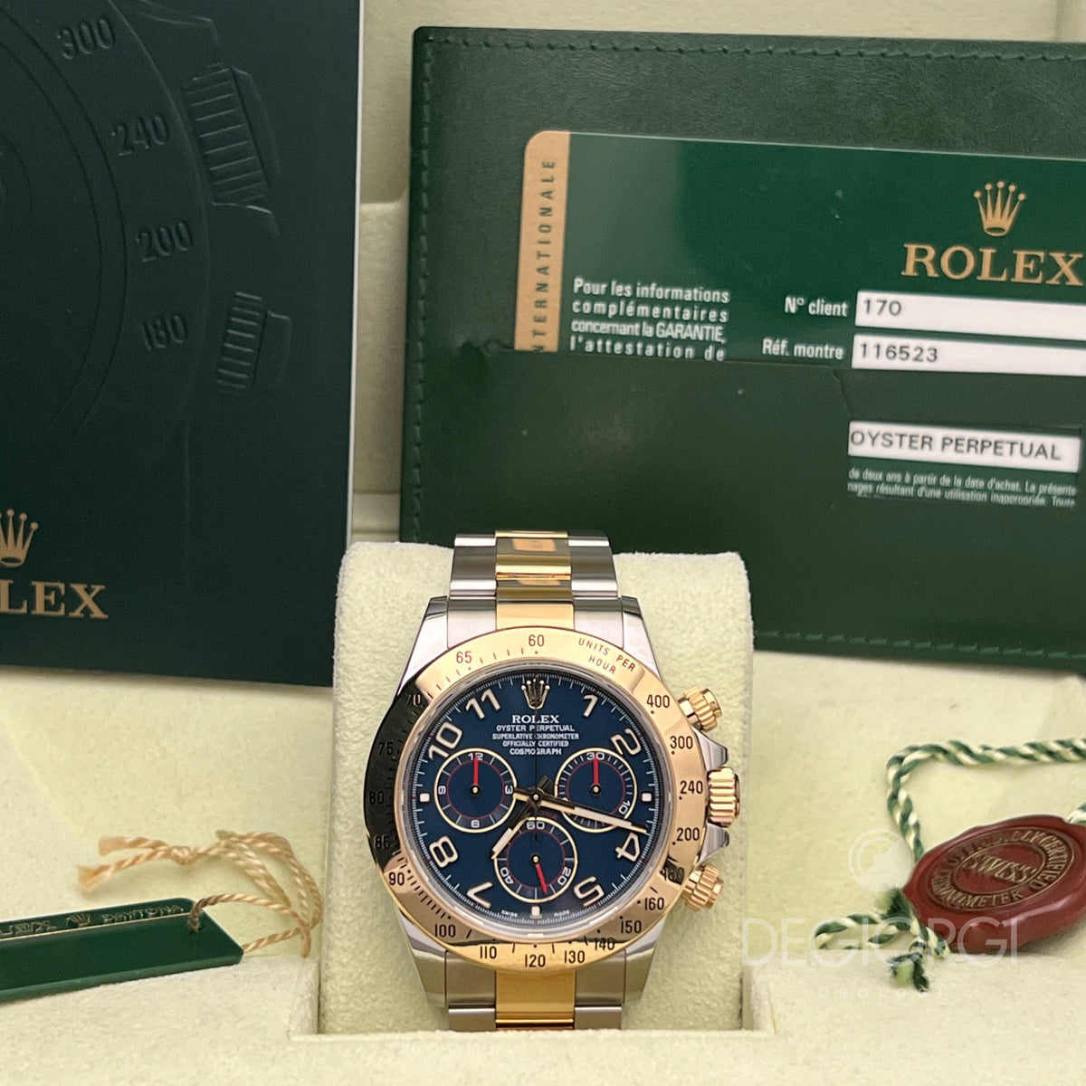 Rolex Daytona 116523 Blu Racing
