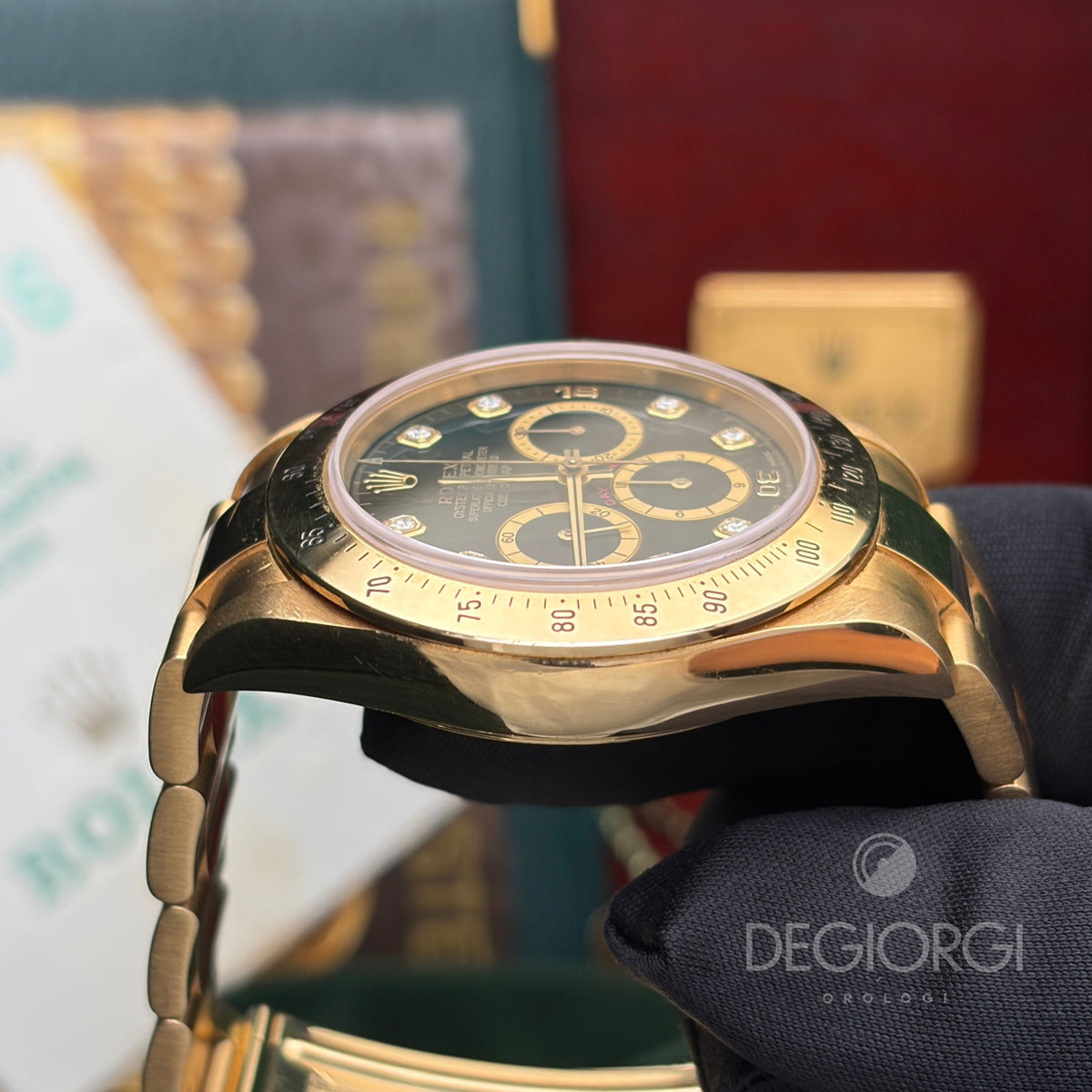 Rolex Daytona 16528 Oro giallo Zenith Trizio Diamanti