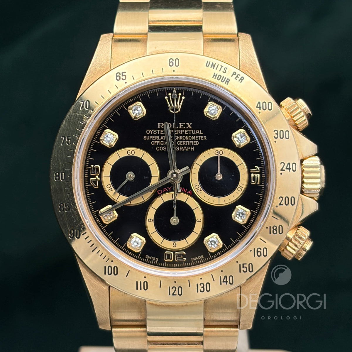 Rolex Daytona 16528 Oro giallo Zenith Trizio Diamanti