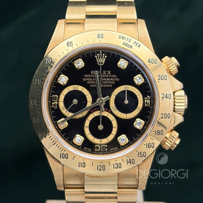 Rolex Daytona 16528 Oro giallo Zenith Trizio Diamanti