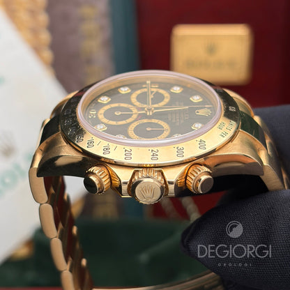Rolex Daytona 16528 Oro giallo Zenith Trizio Diamanti