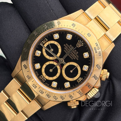 Rolex Daytona 16528 Oro giallo Zenith Trizio Diamanti