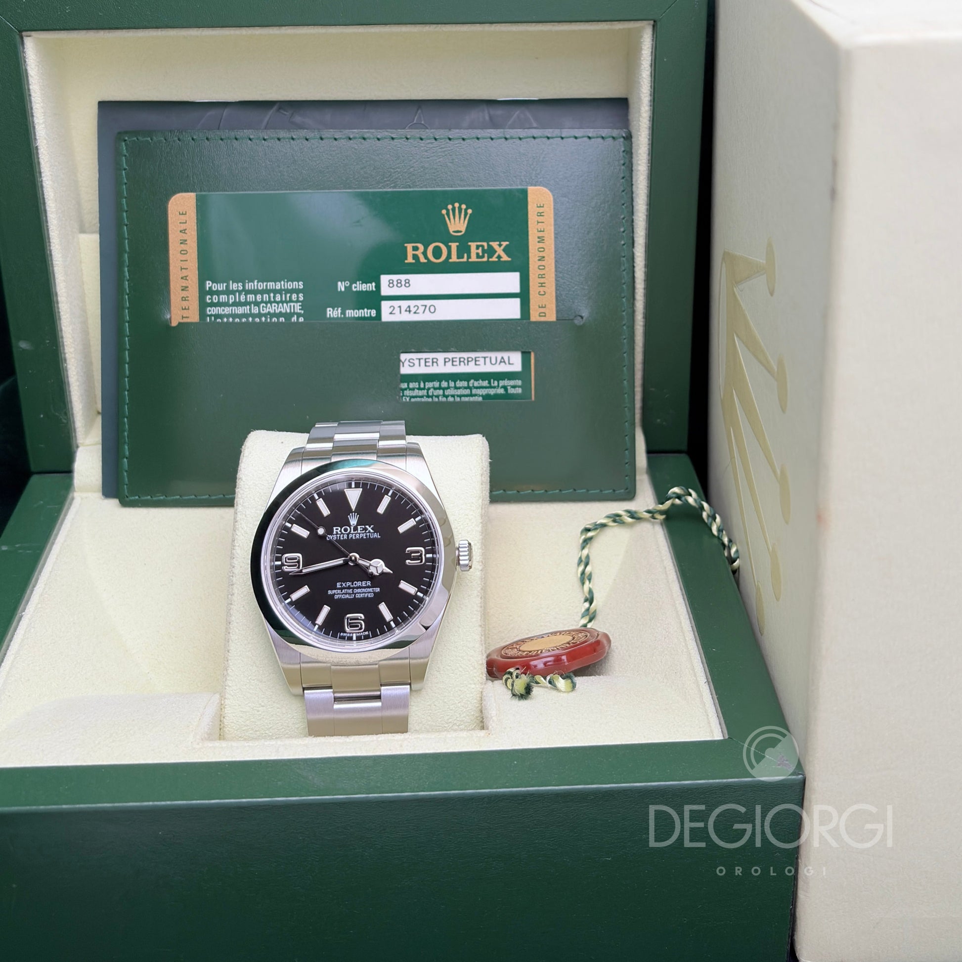Rolex Explorer 214270 Oyster 39 mm Acciaio
