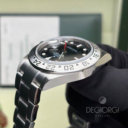 Rolex Explorer II 16570 Nero 40 mm Senza Fori Luminova