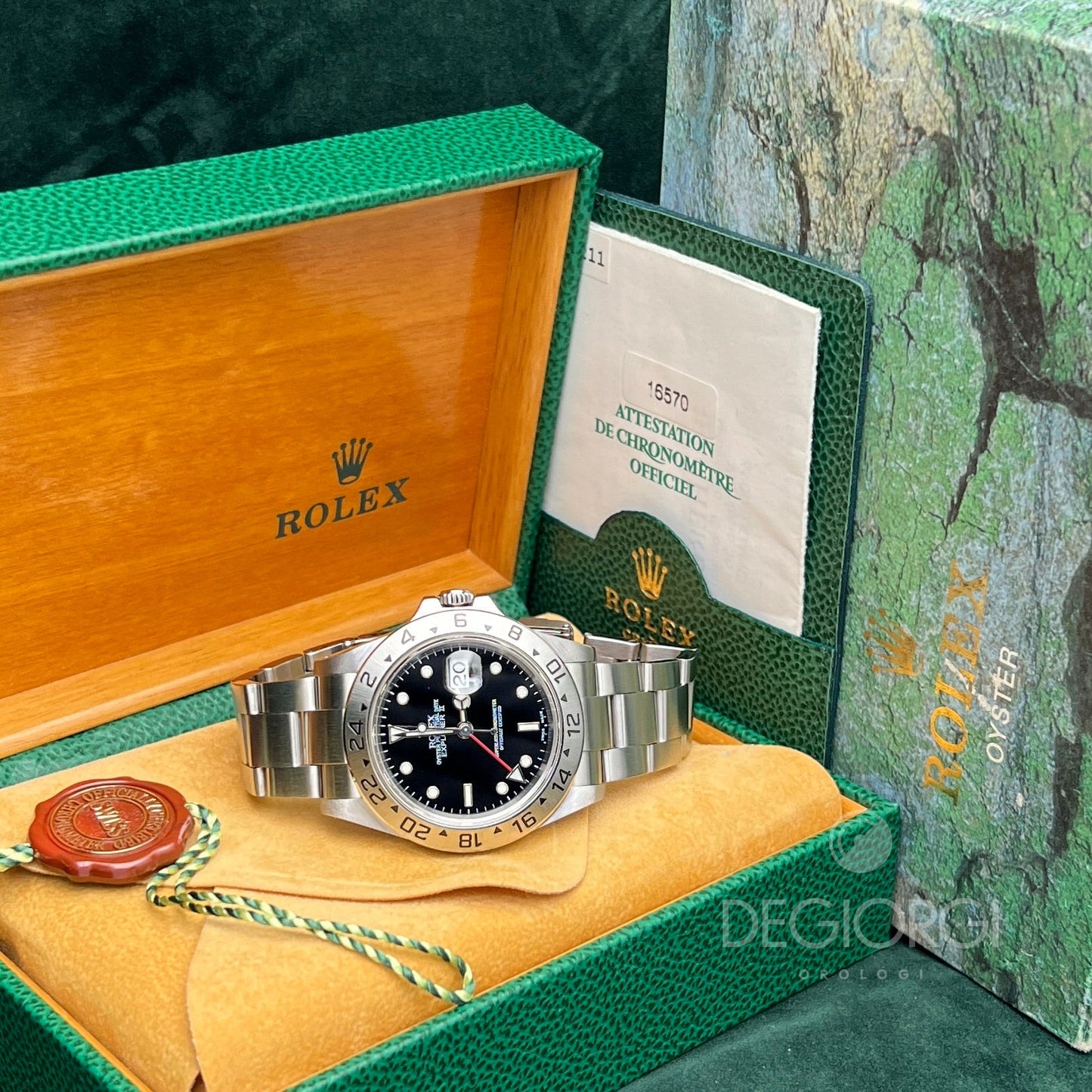 Rolex Explorer Ii 16570 Nero Luminova 2000