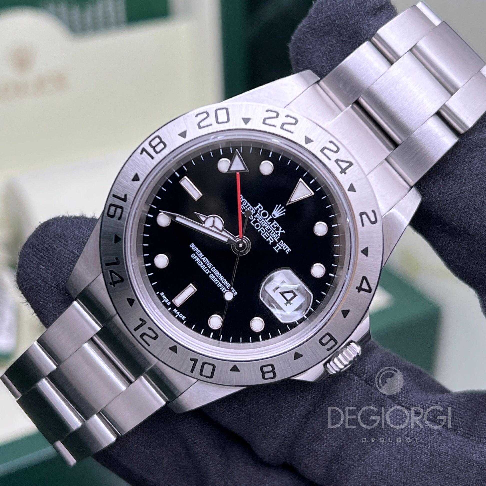 Rolex Explorer Ii 16570 Nero Senza Fori 2007