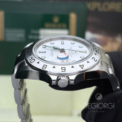 Rolex Explorer II 16570 RRR 3186 Bianco 40 mm