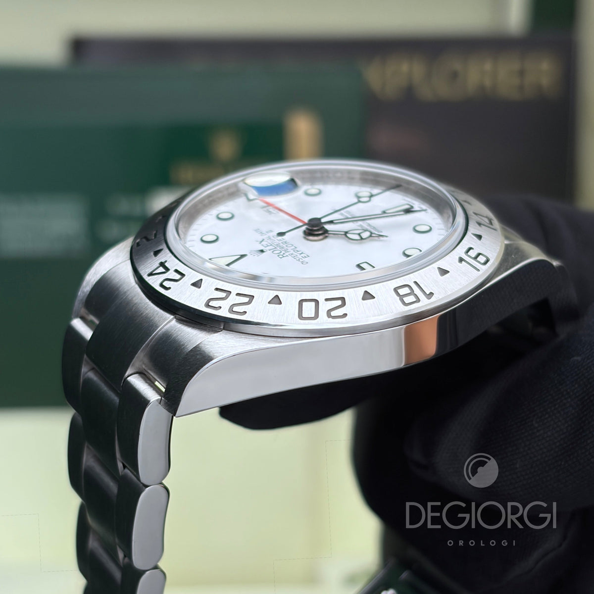 Rolex Explorer II 16570 RRR 3186 Bianco 40 mm