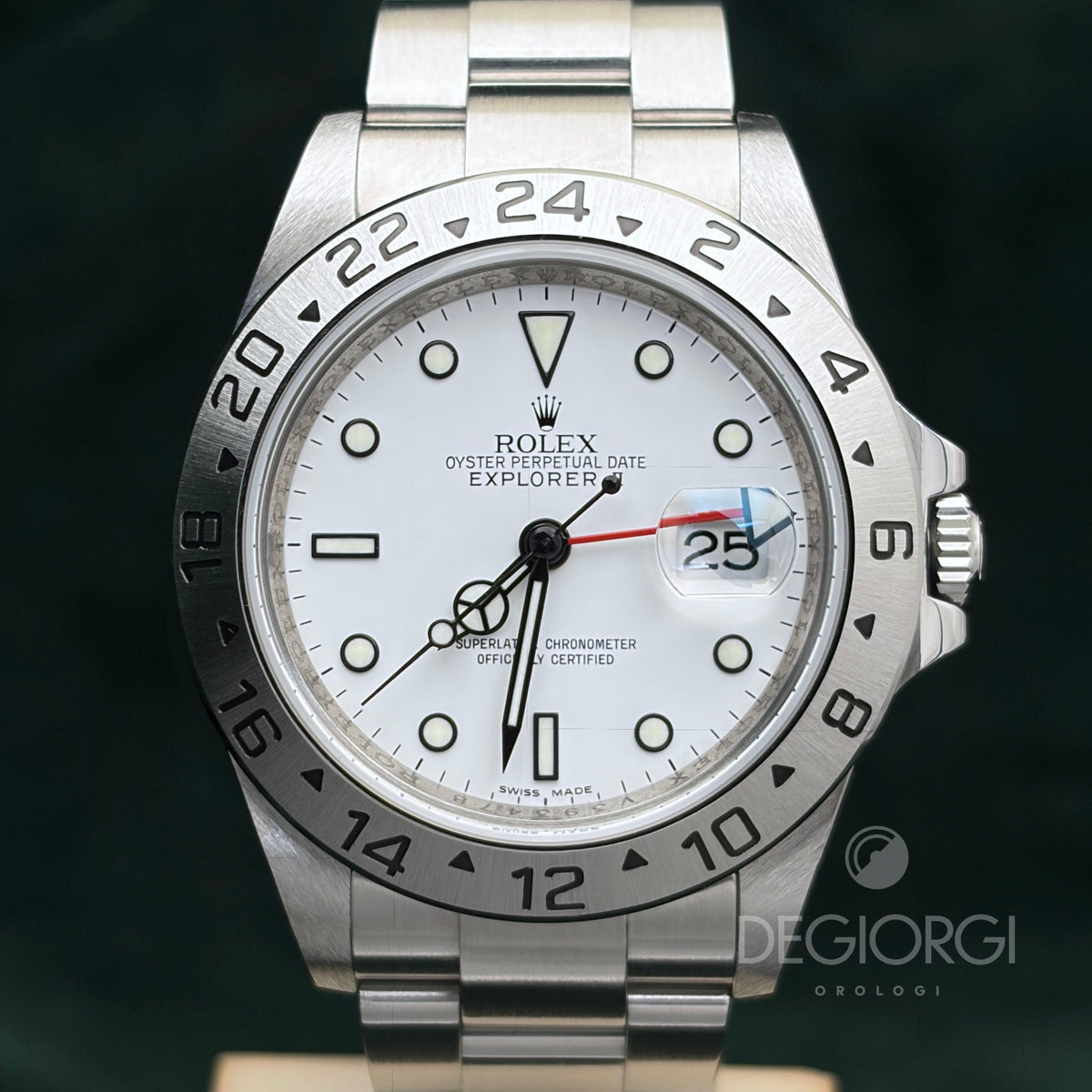 Rolex Explorer II 16570 RRR 3186 Bianco 40 mm
