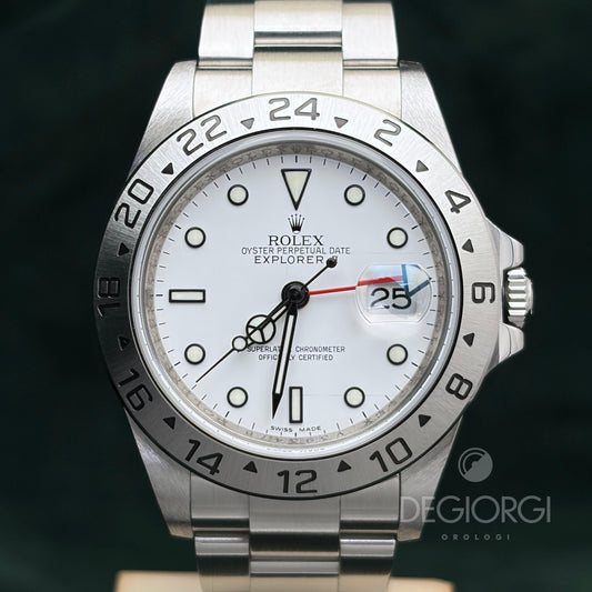Rolex Explorer II 16570 RRR 3186 Bianco 40 mm
