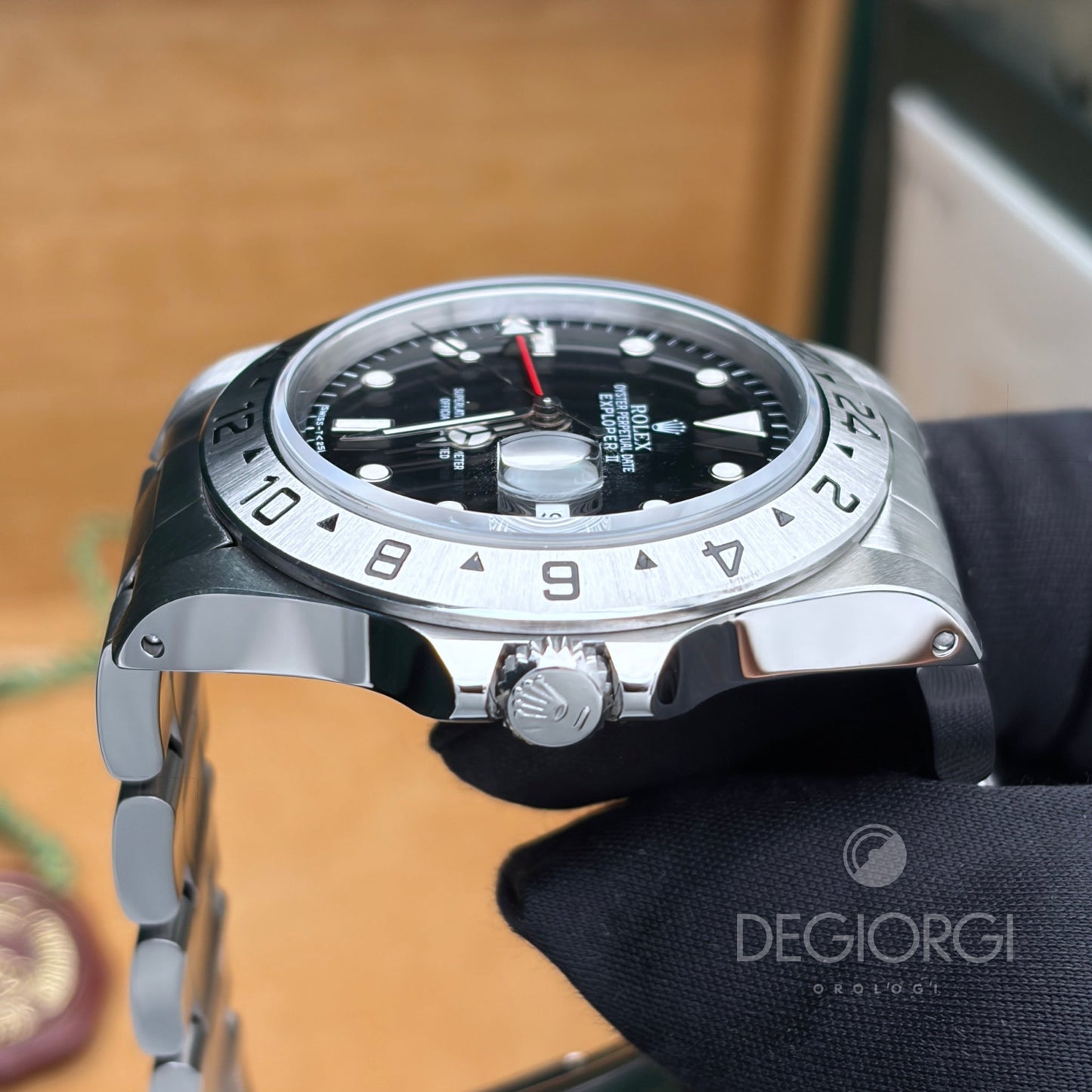 Rolex Explorer II 16570 Trizio 40 mm Acciaio Nero