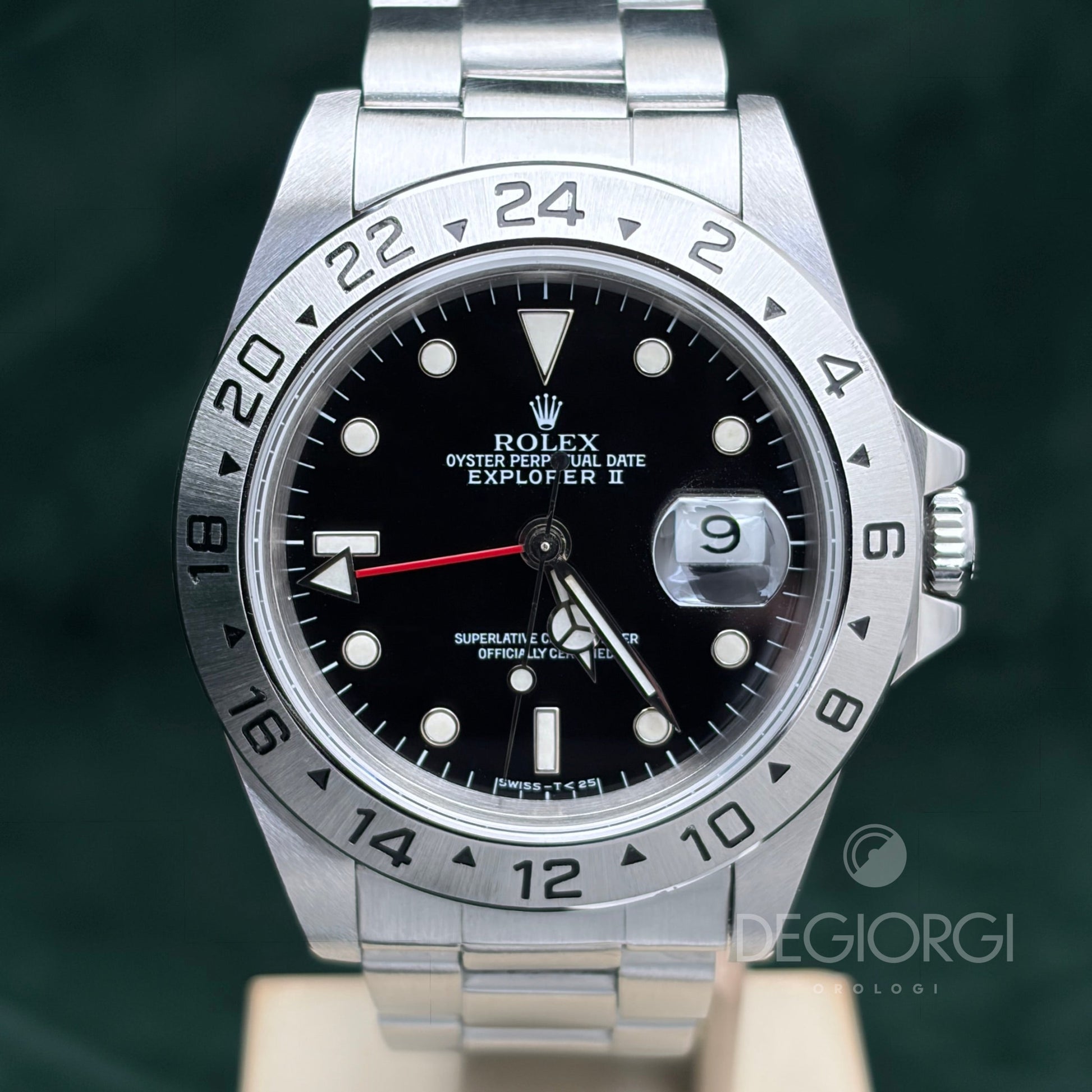 Rolex Explorer II 16570 Trizio 40 mm Acciaio Nero