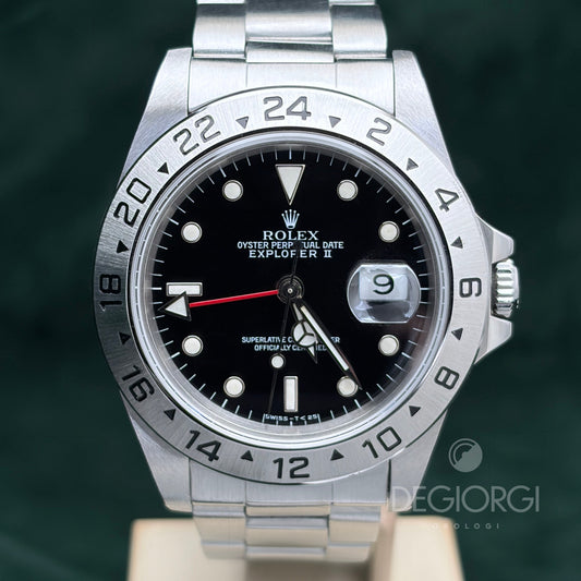 Rolex Explorer II 16570 Trizio 40 mm Acciaio Nero
