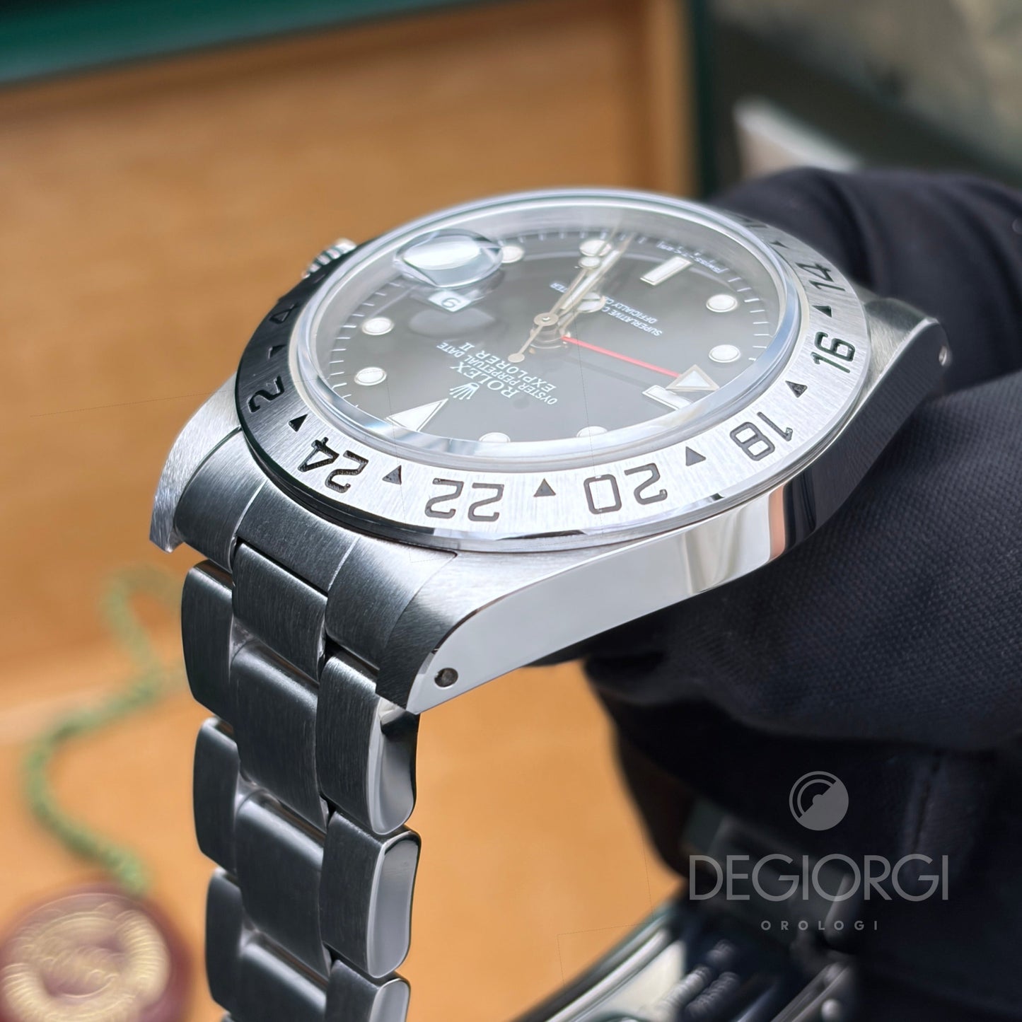 Rolex Explorer II 16570 Trizio 40 mm Acciaio Nero