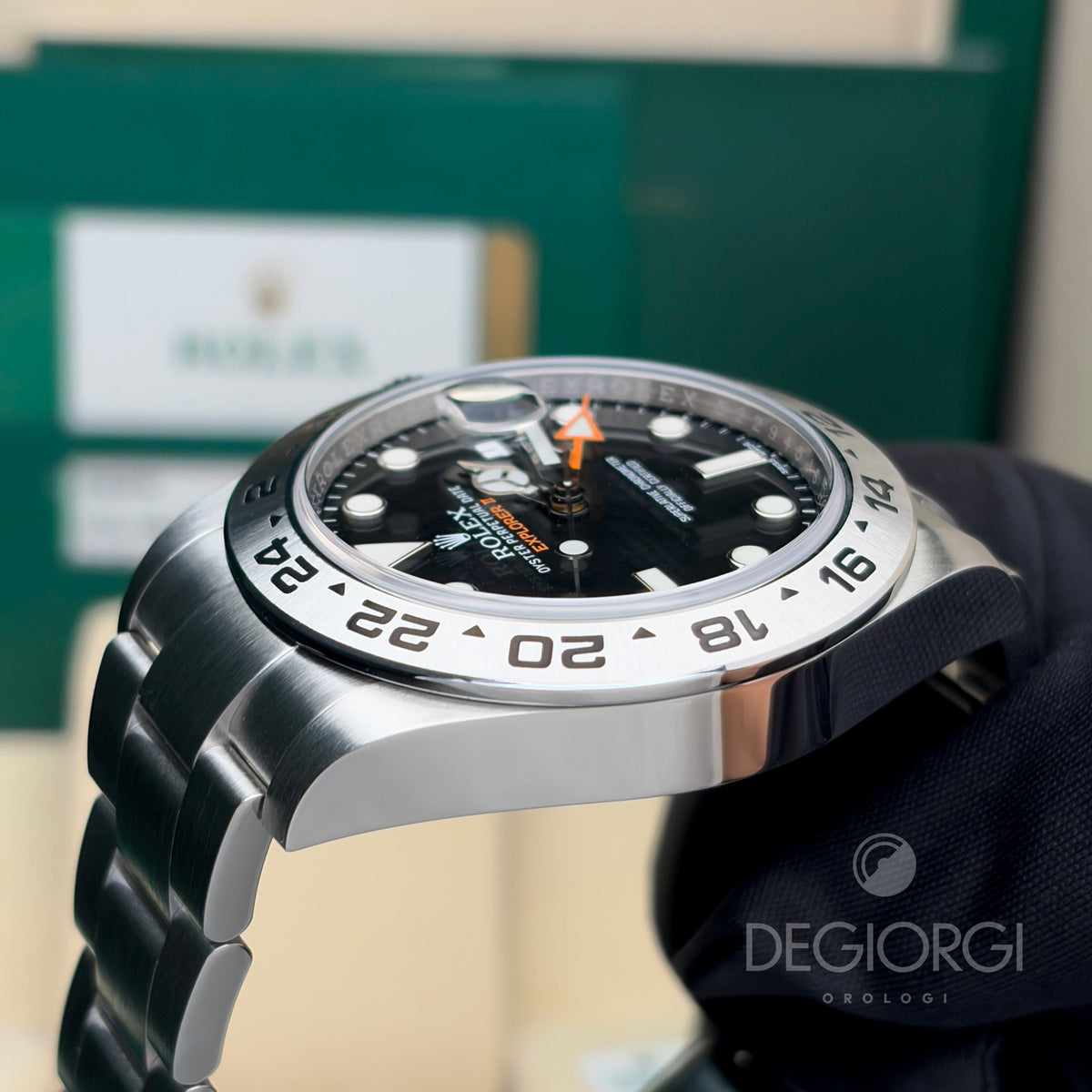Rolex Explorer II 216570 Nero 42 mm Acciaio Oyster