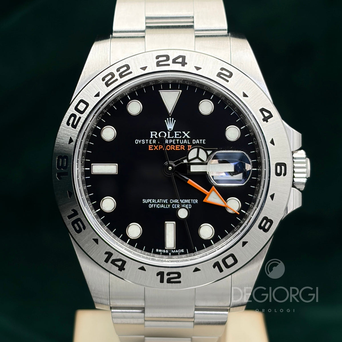 Rolex Explorer II 216570 Nero 42 mm Acciaio Oyster