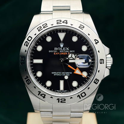 Rolex Explorer II 216570 Nero 42 mm Acciaio Oyster