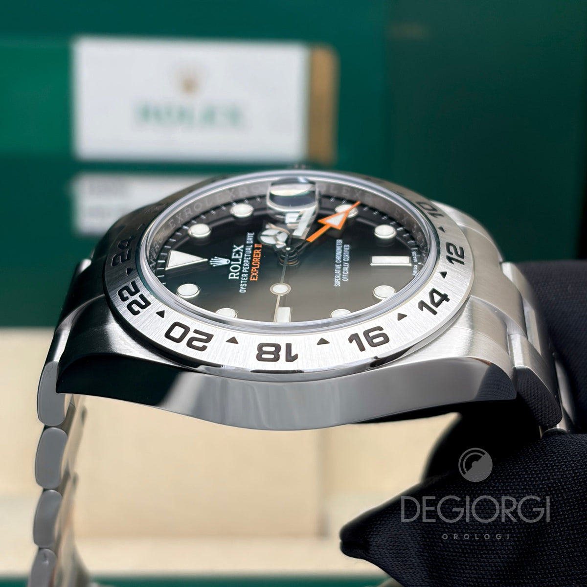 Rolex Explorer II 216570 Nero 42 mm Acciaio Oyster