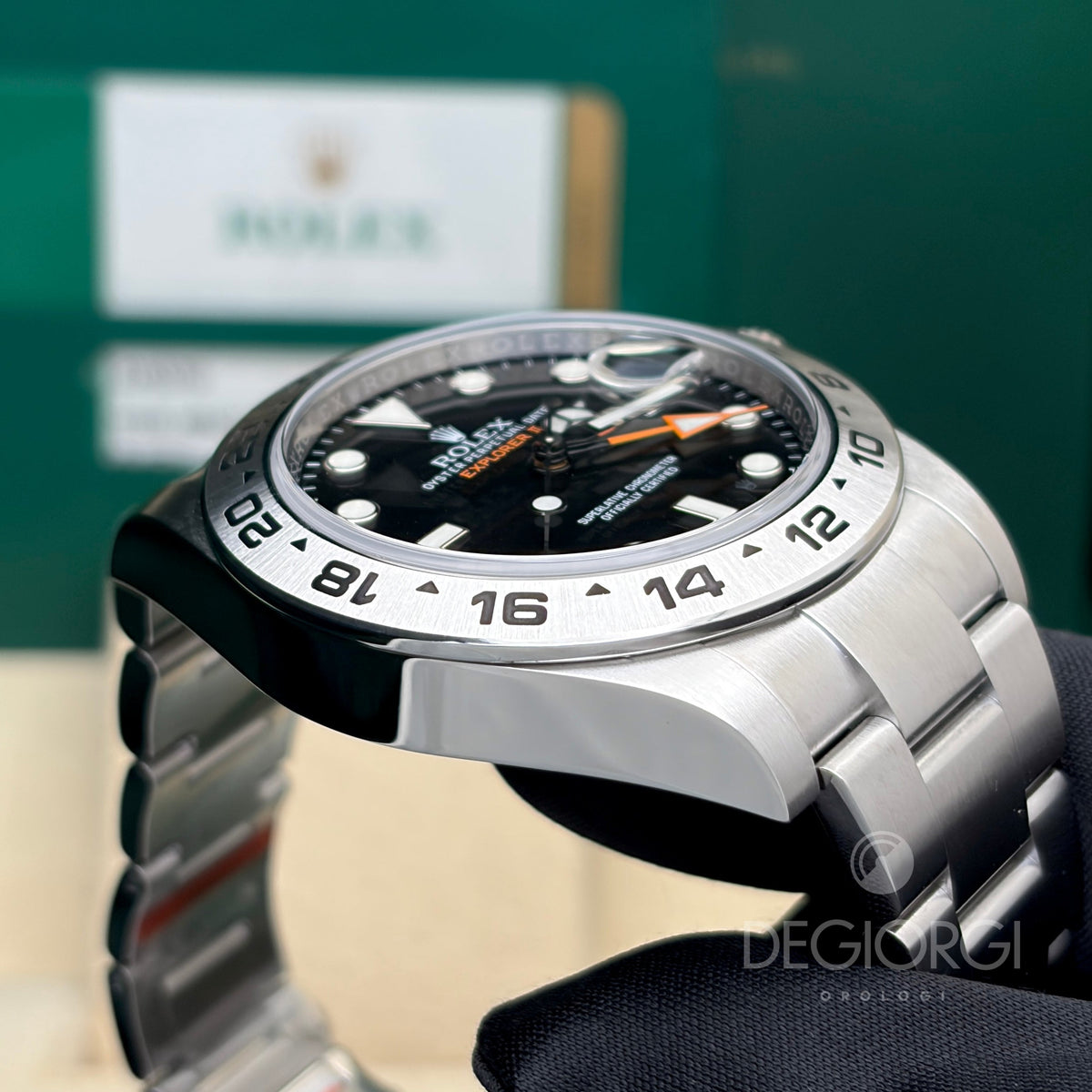 Rolex Explorer II 216570 Nero 42 mm Acciaio Oyster