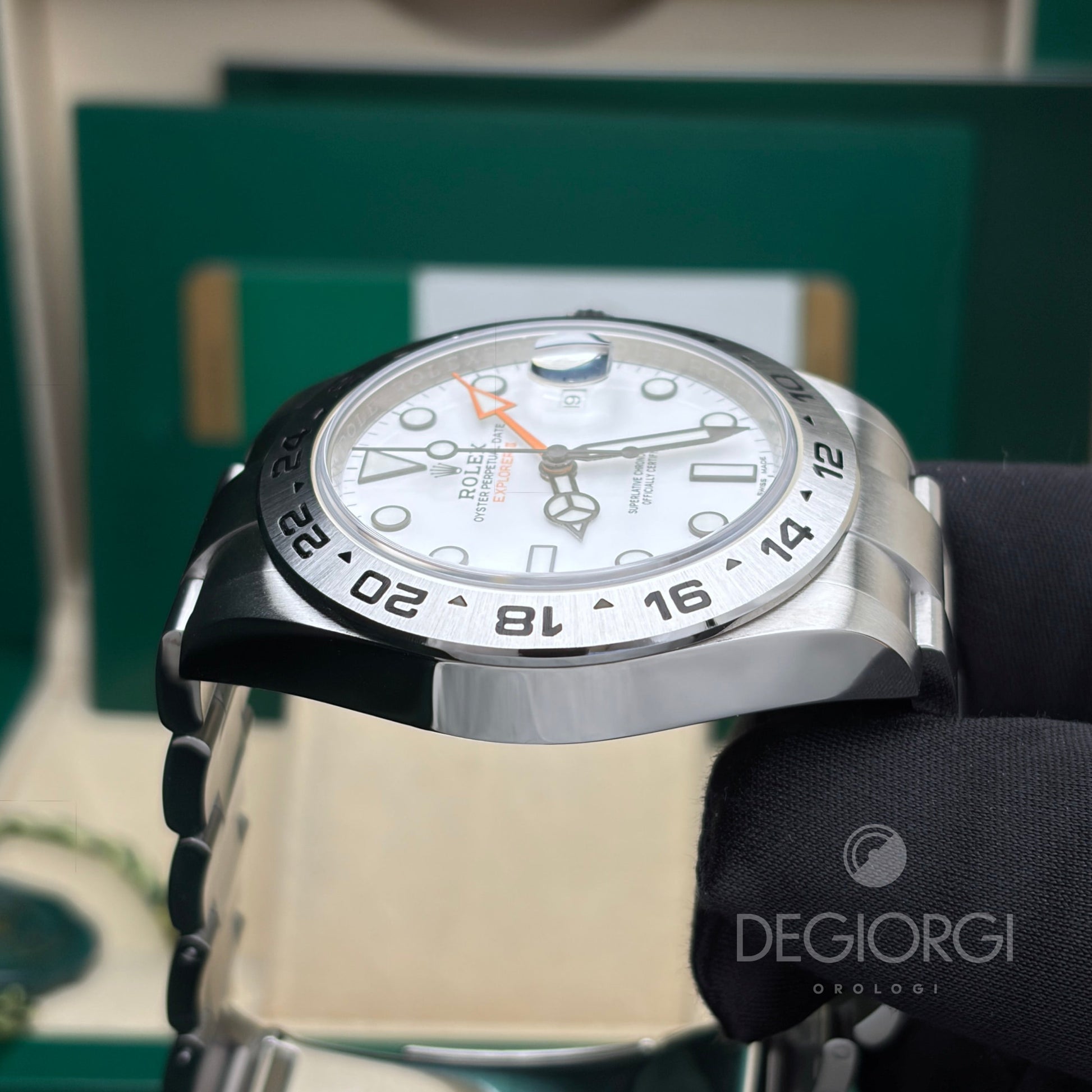 Rolex Explorer II 216570 Oyster 42 mm Acciaio Bianco