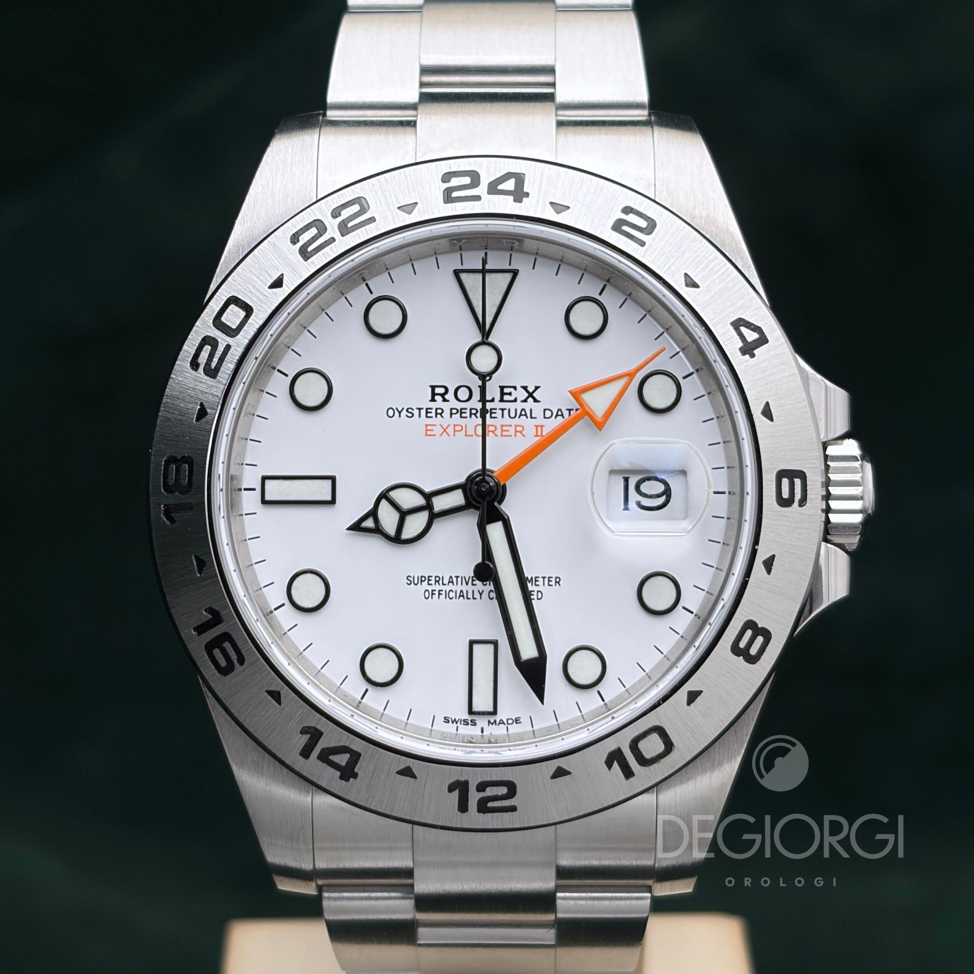 Rolex Explorer II 216570 Oyster 42 mm Acciaio Bianco