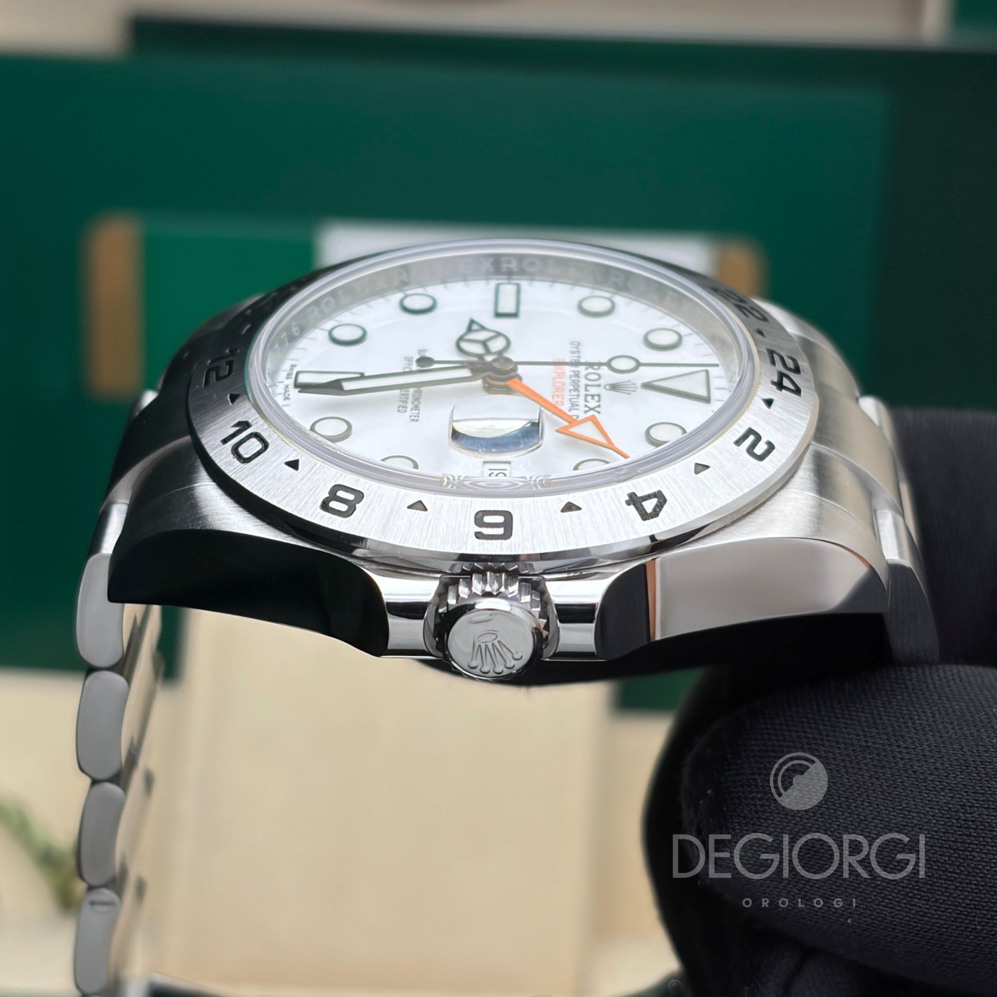 Rolex Explorer II 216570 Oyster 42 mm Acciaio Bianco