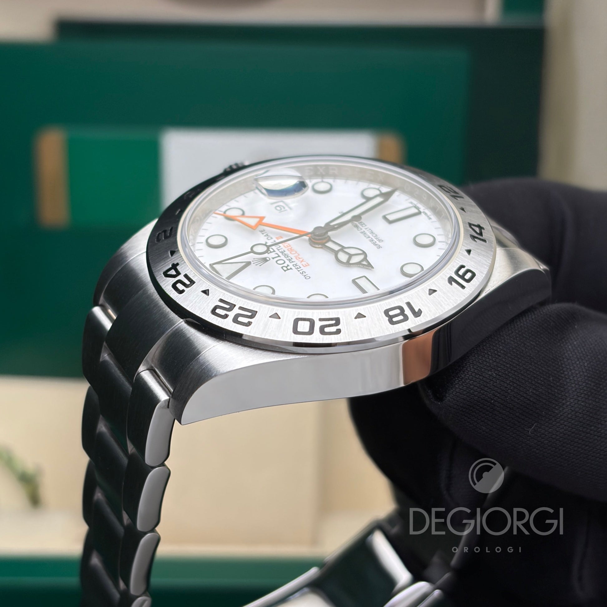 Rolex Explorer II 216570 Oyster 42 mm Acciaio Bianco