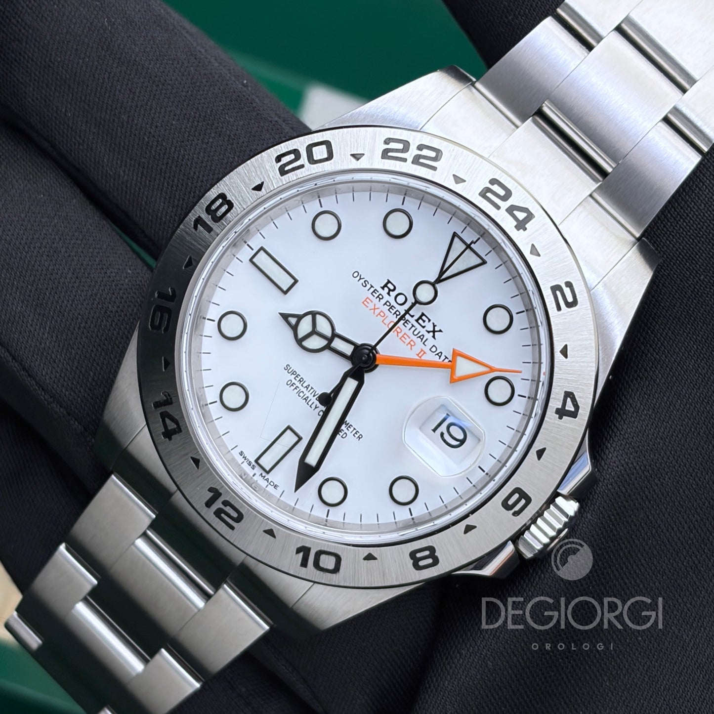 Rolex Explorer II 216570 Oyster 42 mm Acciaio Bianco