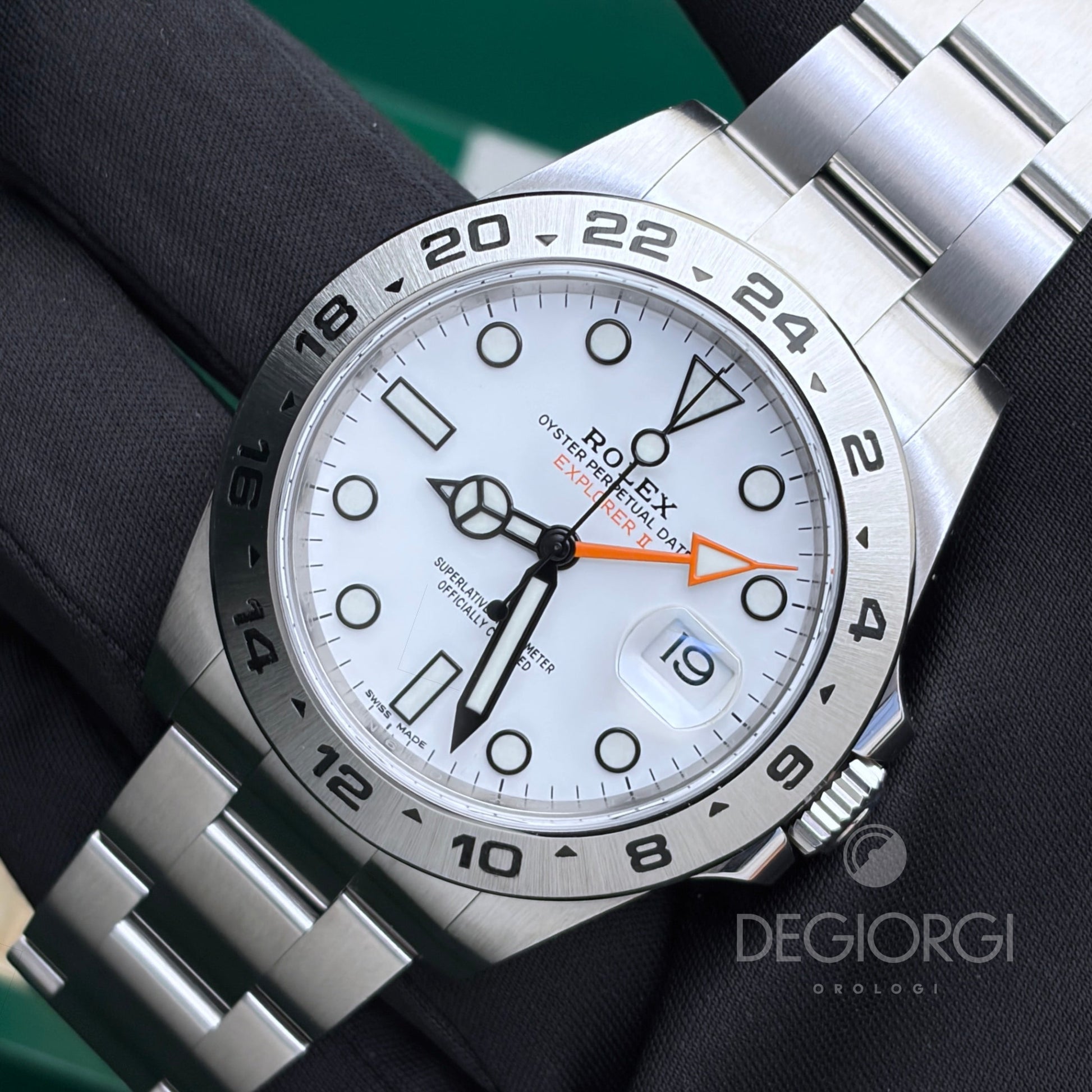 Rolex Explorer II 216570 Oyster 42 mm Acciaio Bianco