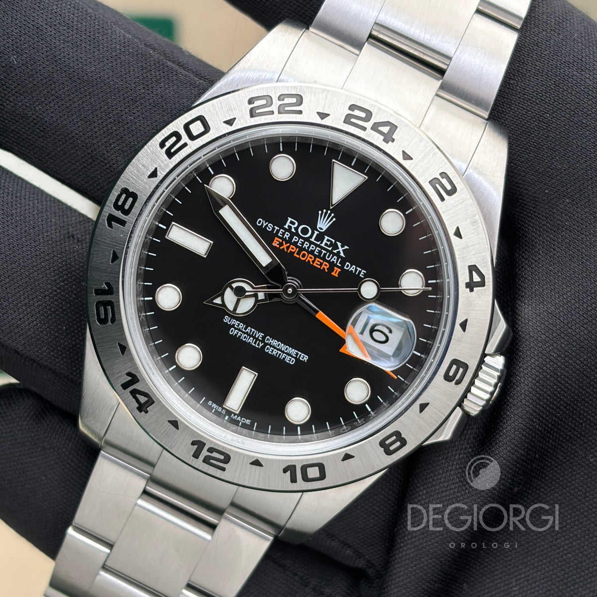 Rolex Explorer II 216570 Oyster 42 mm Acciaio Nero