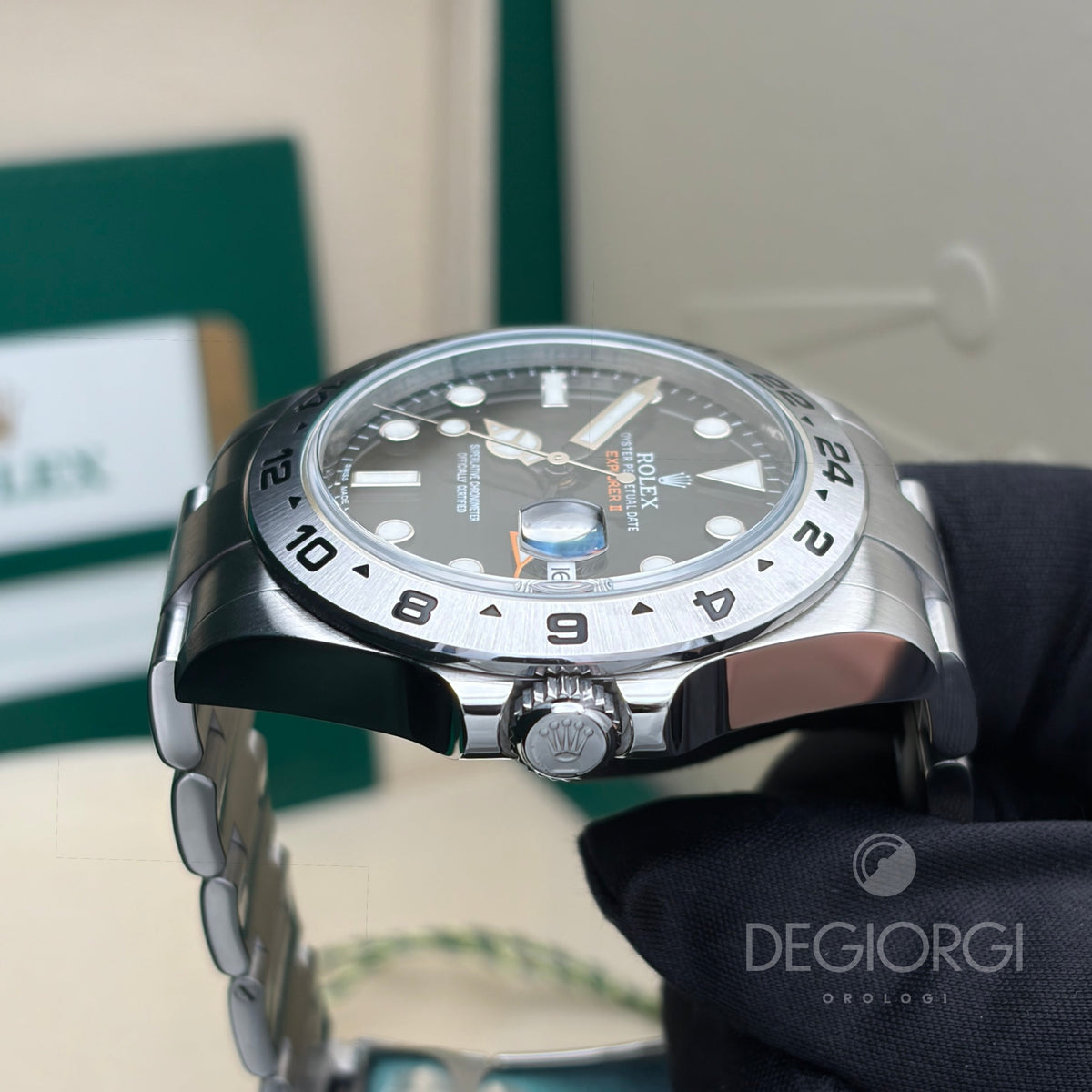 Rolex Explorer II 216570 Oyster 42 mm Acciaio Nero