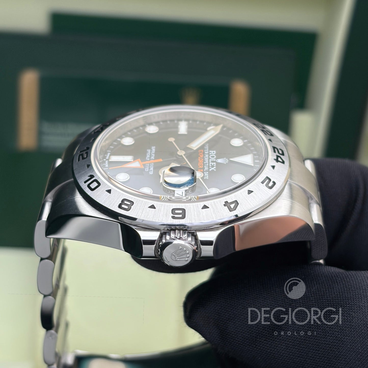 Rolex Explorer II 216570 Oyster 42 mm Acciaio Nero