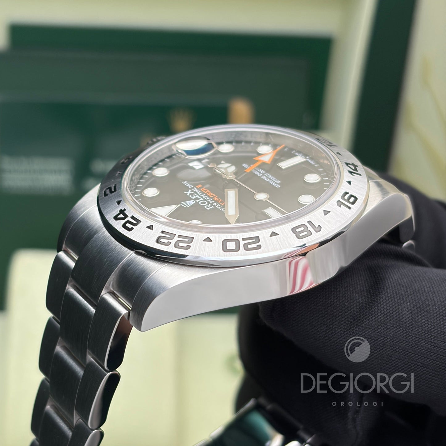 Rolex Explorer II 216570 Oyster 42 mm Acciaio Nero