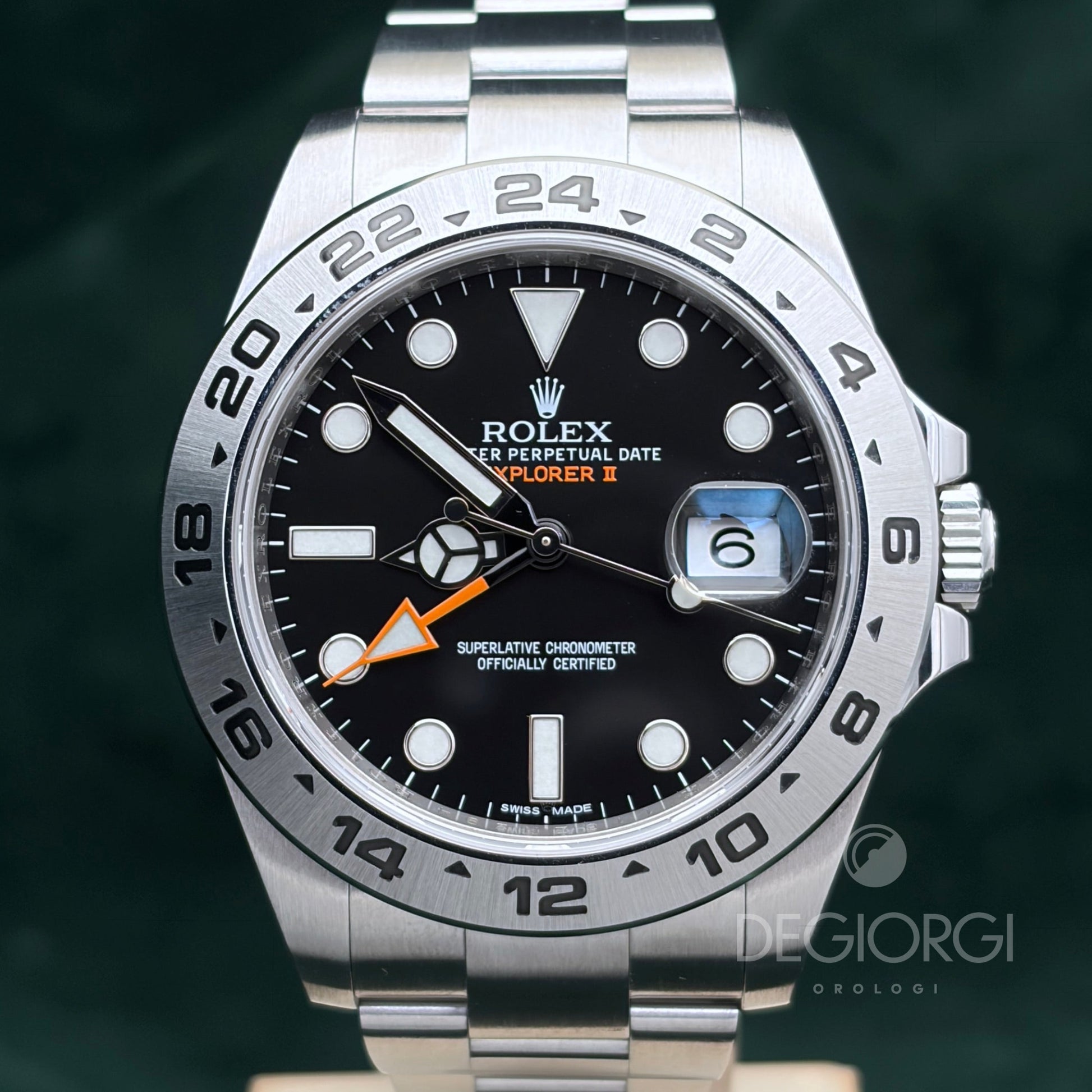 Rolex Explorer II 216570 Oyster 42 mm Acciaio Nero