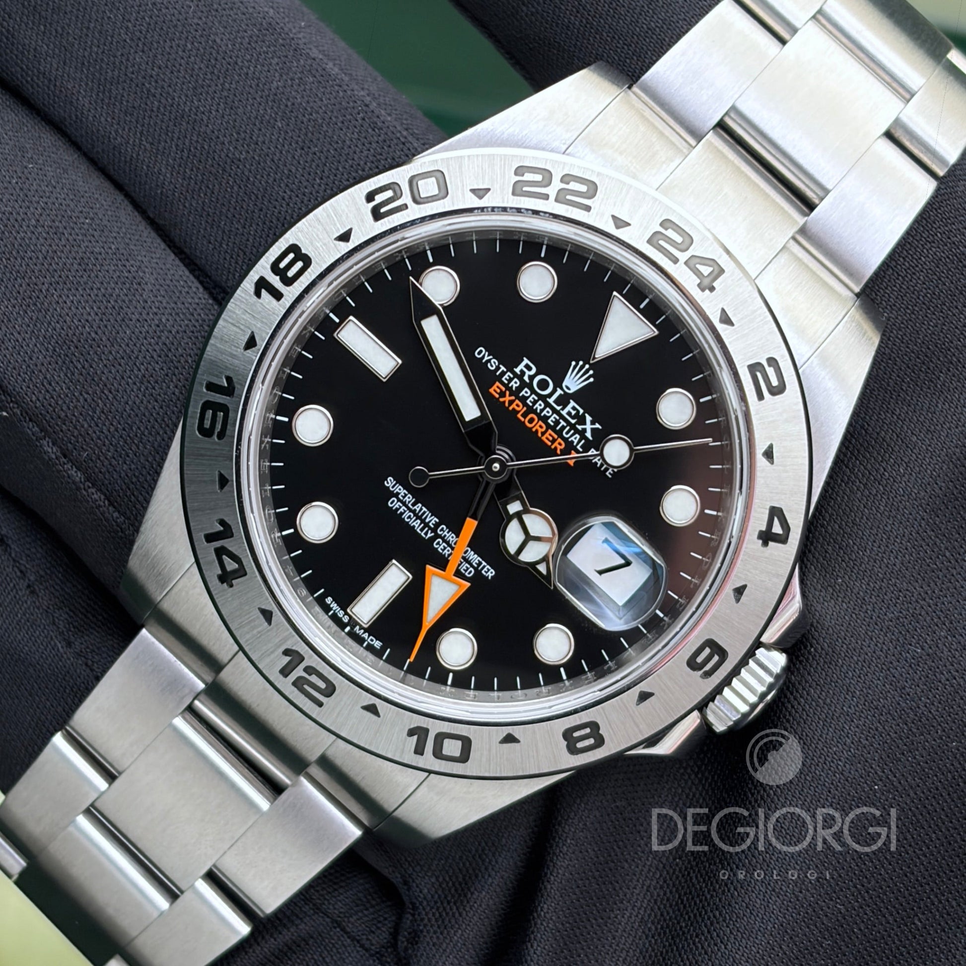 Rolex Explorer II 216570 Oyster 42 mm Acciaio Nero