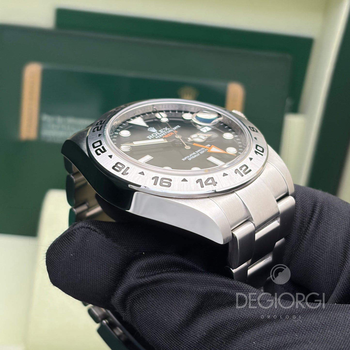 Rolex Explorer II 216570 Oyster 42 mm Acciaio Nero