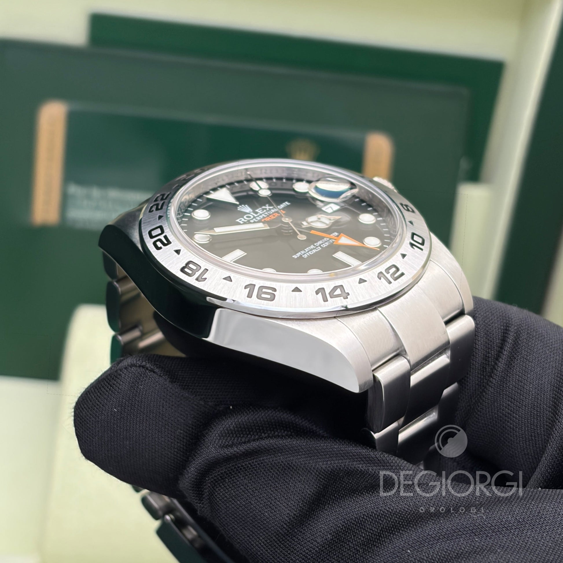 Rolex Explorer II 216570 Oyster 42 mm Acciaio Nero