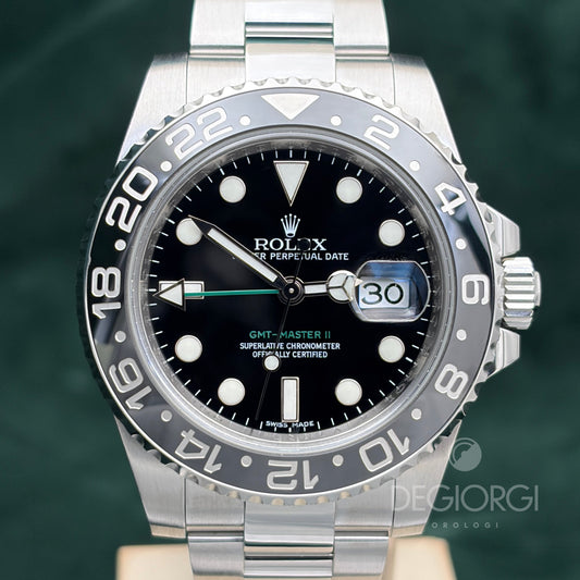 Rolex GMT Master II 116710LN 40 mm Acciaio Oyster Ceramica ’Stick Dial’