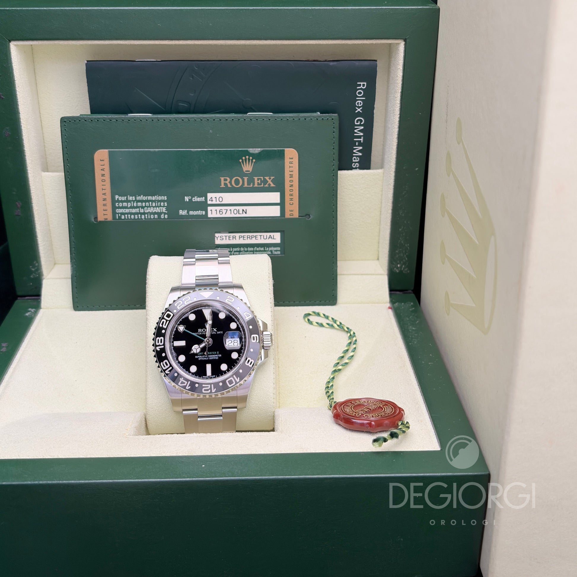 Rolex GMT Master II 116710LN Oyster 40 mm Acciaio Ceramica