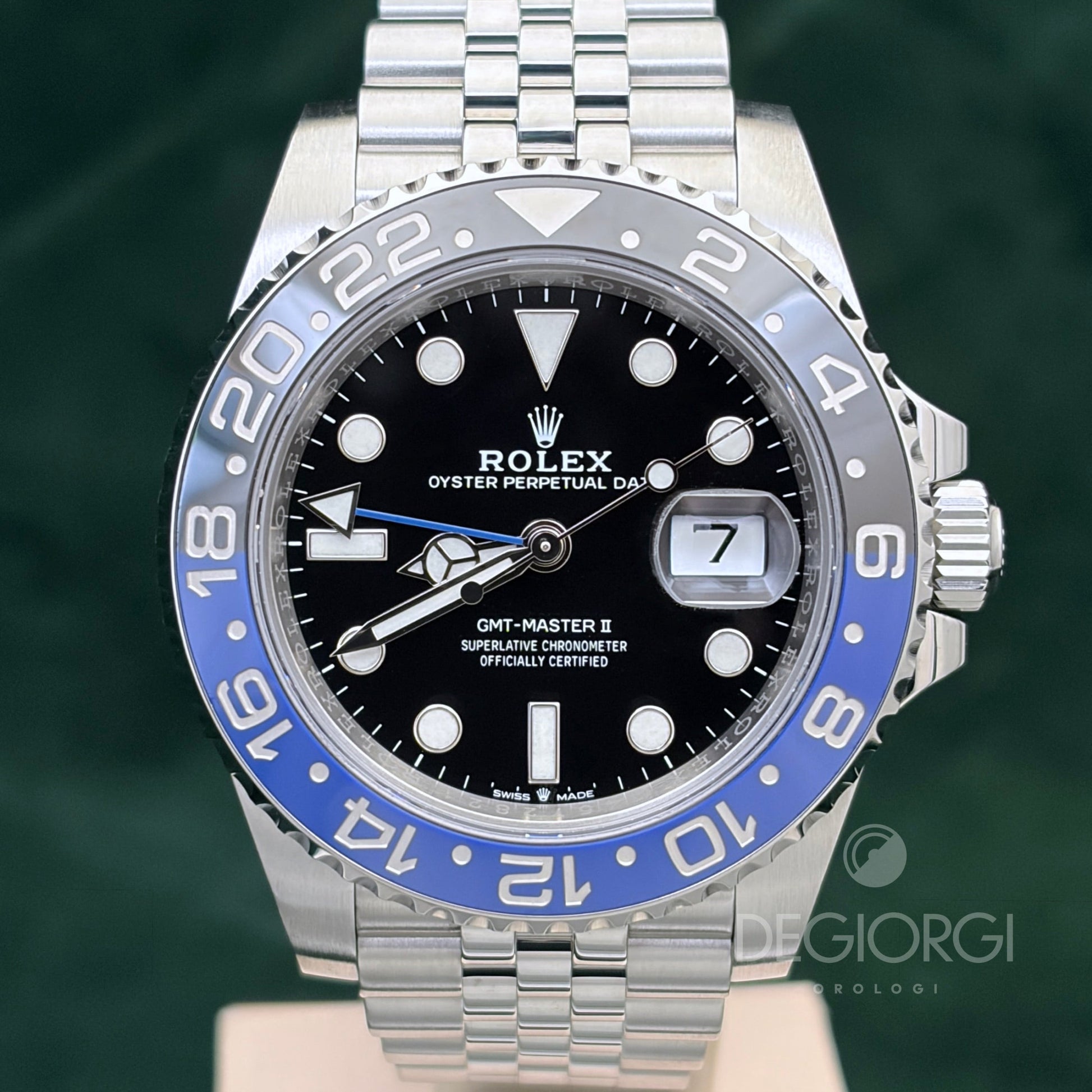 Rolex GMT Master II 126710BLNR 40 mm Acciaio Jubilee Batman Batgirl