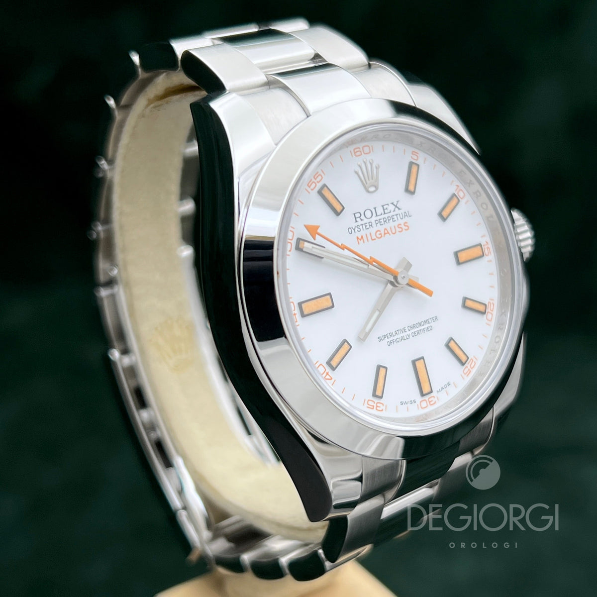 Rolex Milgauss 116400 Bianco Orologio